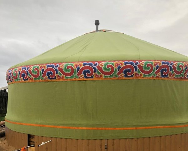 Moderne mongolische Jurte 8m Durchmesser, 50 m2 Ganzjährig