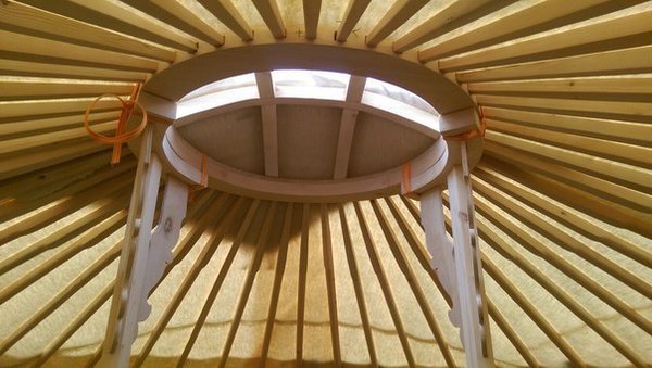 Moderne mongolische Jurte 7m Durchmesser ca. 39m², Sommer